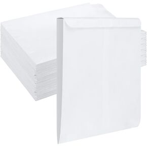 Dianelhall 50 Pcs Expansion Envelopes - 10'' x 13'' Tear Resistant Expandable Mailer Catalog Envelope Hdpe Nonwoven Material with Self Adhesive Closure Waterproof for Secure Store Office Document