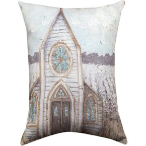 مزرعة رسم كنيسة Climaeave Pillow 18 "x13" داخلي/في الهواء الطلق