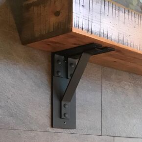 One Metal Mantel Corbels, 4" Wide, 8"x10", Shelf bracket, Metal shelf bracket, Iron shelf bracket, Floating shelf, Shelving