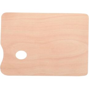 Angoily Wooden Painting Color Mixer Tray Handheld Pigment Palette for Artists and Beginners Durable Natural Wood Painting Accessory for Color Mixing and Drawing