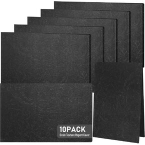 10Pcs 11 x 17 Inch Grain Texture Pressboard Report Cover, 3'' Capacity, Presentation Binder Folder with Metal Prong for Business, Presentations, Contract, Proposal
