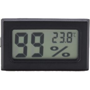Digital Hygrometer Temperature Humidity Meter Compact Monitor for Reptile Vivariums Home Greenhouse