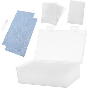 1 Set DIY Model Painting Wet Palette with Moisture Box Palette Paper and Sponge for Miniature Model Painting for Beginners and Professionals Portable and Easy to Use