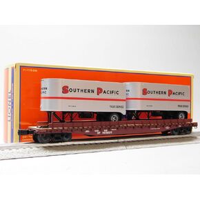 LIONEL Southern Pacific 50' TOFC FLATCAR W/2 20' Trailers O Gauge 2426740