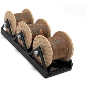 1:87 HO Scale Rusty Wire Spool Load/Decor (Rusty/Tan Spool)