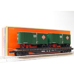 LIONEL Railway Express Agency 50' TOFC FLATCAR W/2 20' Trailers O Gauge 2426730