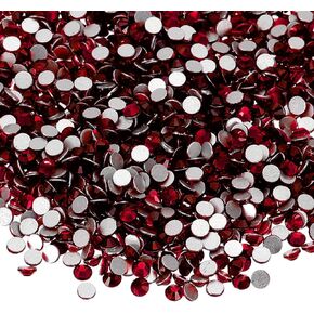 PATIKIL 4320Pcs SS6 Round Flatback Crystal 2.0-2.1mm Glass Rhinestones Gems Diamonds for DIY Crafts Clothes Shoes Nail Art Decoration, Light Yellow