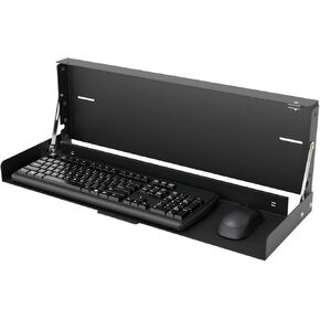 RackSolutions Folding Wall Mount for Full Size Keyboard – Space Saving Design to Maximize Workspace Efficiency