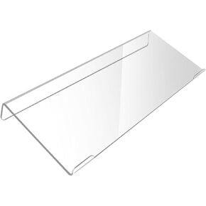 Computer Tilted Keyboard Holder, Clear Acrylic Premium Stand, Universal Elevated Stand for Easy Ergonomic Typing, Gaming and Working