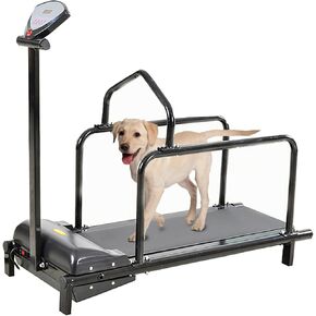Dog Treadmill Small Dogs, Dog Treadmill Medium Dogs, 1.75 Hp Motor, Speed Range 0.8-6 Km/H, with Slope Adjustment & Display Screen, Load-Bearing 220 Lbs