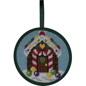 Alice Peterson Stitch-Ups Gingerbread House Needlepoint Ornament Kit
