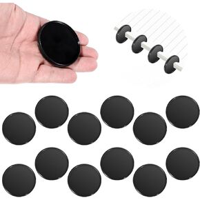12 PCS 2-Inch Black Plastic Book Binding Discs Binder Rings Discs, Discbound Expansion Disc and Binder Rings for DIY Notebooks Planners