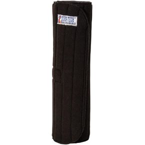 Secure Fasten Tekno-Dri No Bow Leg Wraps for Horses | Size 16" | Color Black | Secure Hook & Loop Assist Closure | Tekno-Dri Lining | Soft Fleece Outer