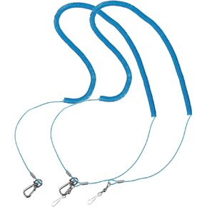Kisangel 2pcs سلسلة قدم الببغاء التدريب الدائم المقود لصالح حبل الطيور المرنة في الهواء الطلق مع الأسلاك الفولاذية للببغاوات والطيور وأصحاب الحيوانات الأليفة