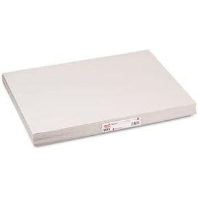 White Newsprint, 30 lbs., 18 x 24, White, 500 Sheets/Pack