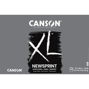 Canson XL Series Newsprint Pad, 24" x 36", Tape Bound, 100 Sheets (100510952)