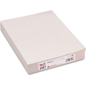 Pacon 3407 White Newsprint ، 30 lbs. ، 9 × 12 ، White ، 500 Sheets/Pack