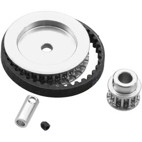Belt Drive Transmission Gears System 12T 30T Compatible with Tra-xxas TRX4 TRX6 1/10 RC Crawler Car Upgrade DIY Parts(Black)