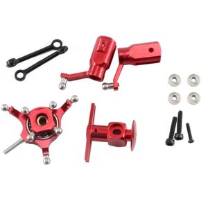 Metal Upgrade Parts Swashplate + Main Rotor Clip + Rotor Head for K110 K110S K120 RC Helicopter Accessories(Swashpalte)