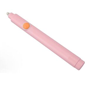 Automatic Eraser, Large Button Strong ABS AAA Battery Powered Electric Pencil Eraser with 20 Refills for Artwork (Pink)