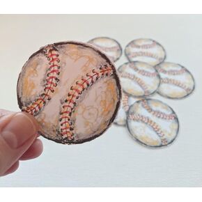 Vintage Matte Baseball Stickers Table Numbers and Placement Notebook Stickers Sport Stickers Name Card Stickers