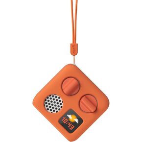 Yoto Mini Adventure Jacket in Fruit Punch (Orange) with Matching Wrist Lanyard – Accessory for Kids Mini Audio Device, Anti-Slip Silicone Skin Cover, Fitted Protective Sleeve Case