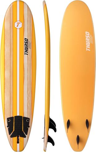 THURSO SURF Aero 7ft Soft Top Foam المبتدئين لركوب الأمواج للبالغين والأطفال، لوح طويل مثالي لركوب الأمواج على الشاطئ والرياضات المائية، خفيف الوزن ومتين، تصميم حديث لجميع مستويات راكبي الأمواج in Kuwait