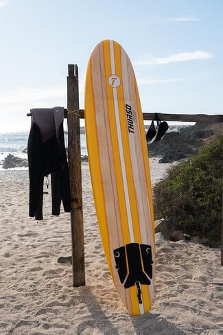 THURSO SURF Aero 7ft Soft Top Foam المبتدئين لركوب الأمواج للبالغين والأطفال، لوح طويل مثالي لركوب الأمواج على الشاطئ والرياضات المائية، خفيف الوزن ومتين، تصميم حديث لجميع مستويات راكبي الأمواج in Kuwait
