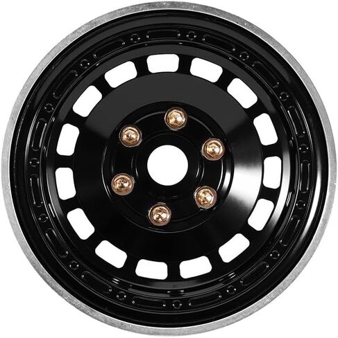 إزاحة ألمنيوم CNC CNC -10 مم 1.9 "عجلات لترقية 1/10 RC Crawlers (Chrome) in Kuwait