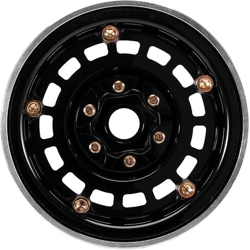إزاحة ألمنيوم CNC CNC -10 مم 1.9 "عجلات لترقية 1/10 RC Crawlers (Chrome) in Kuwait