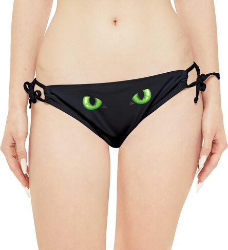 Loop Tie Side Bikini Bottom for Women (White Straps, Bikini Bottom) in Saudi Arabia