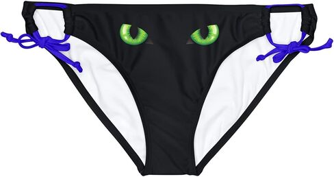 Loop Tie Side Bikini Bottom for Women (White Straps, Bikini Bottom) in Saudi Arabia