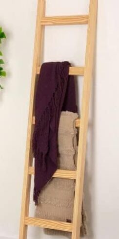 5 Foot Wooden Blanket Ladder (Dark Walnut) in Saudi Arabia