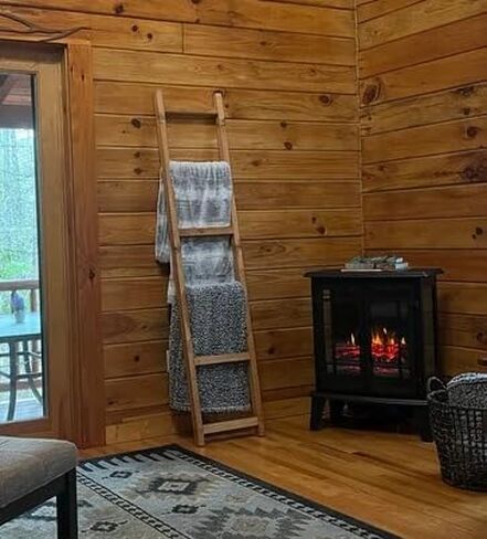 5 Foot Wooden Blanket Ladder (Dark Walnut) in Saudi Arabia