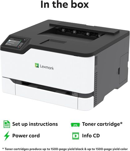 Lexmark CS431dw Color Laser Printer with Interactive Touch Screen, Full-Spectrum Security and Print Speed up to 26 ppm, White,Small (4-Series)(40N9320) in Saudi Arabia