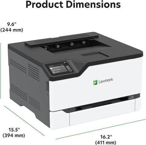 Lexmark CS431dw Color Laser Printer with Interactive Touch Screen, Full-Spectrum Security and Print Speed up to 26 ppm, White,Small (4-Series)(40N9320) in Saudi Arabia