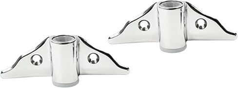 MARINE CITY Heavy Duty 316 Grade Stainless Steel Polished Round Rowlock/Oarlock for Marine Boats, Yachts, Hardware Accessories (2-1/4") (Pack of 2) in Saudi Arabia