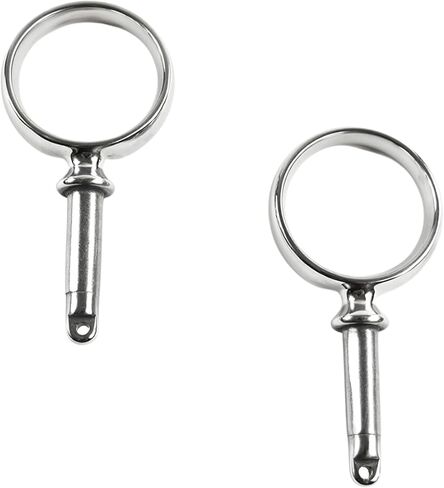 MARINE CITY Heavy Duty 316 Grade Stainless Steel Polished Round Rowlock/Oarlock for Marine Boats, Yachts, Hardware Accessories (2-1/4") (Pack of 2) in Saudi Arabia