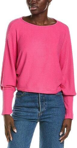 Velvet by Graham & Spencer Women's Pepper Boatneck Lux Rib Sweater in Saudi Arabia