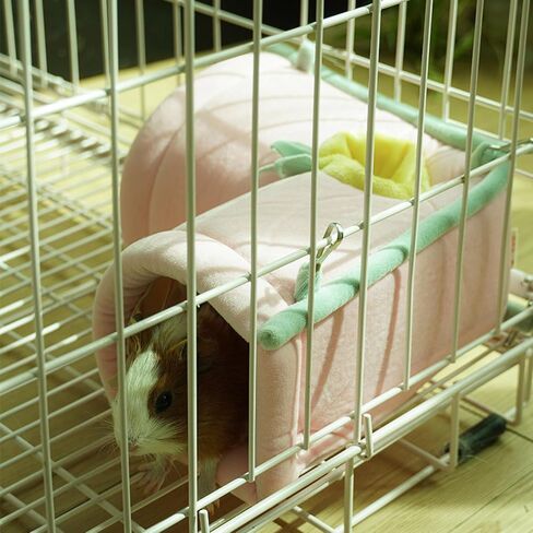 JanYoo Hamster Chinchilla Hanging Tunnel Toys Washable Hideout Small Animals Tubes Corner Tunnels Bed for Hedgehog Sugar Glider Cage Accessories (Medium) in Saudi Arabia