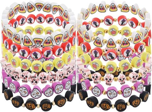 Taouzi 20 Pcs VOTE Bracelets Encourage Voting Bracelets Beaded Initial Bracelets Fashion Popular Letter Bracelets for Women Girls in Saudi Arabia