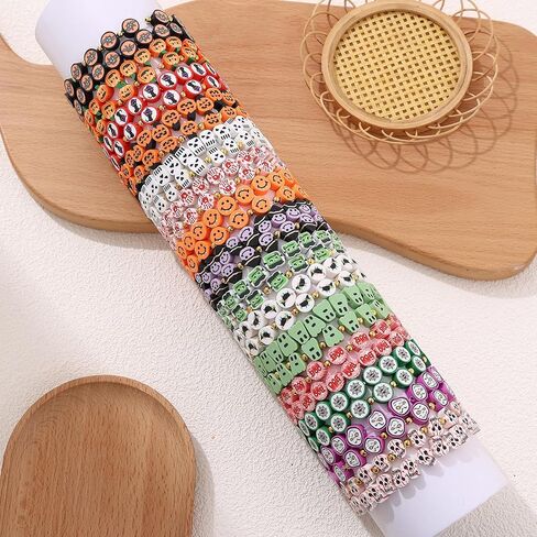 Taouzi 20 Pcs VOTE Bracelets Encourage Voting Bracelets Beaded Initial Bracelets Fashion Popular Letter Bracelets for Women Girls in Saudi Arabia