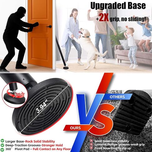 600LB Door Barricade Security bar- 24.5-50.7'’ Adjustable Door Stopper Stick for Front,Home,Apartment,Hotel,Heavy Duty Safety Lock Blocker Jammer-Women,Traveler Must Have in Kuwait