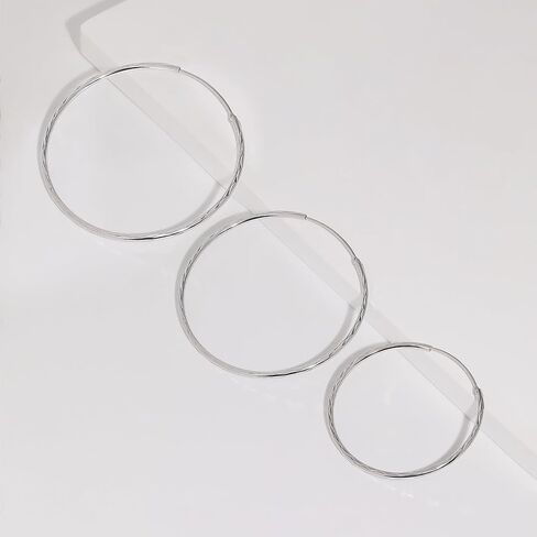 Meissa 1.7mm الفضة الاسترليني أقراط كبيرة للنساء الفتيات كبيرات حلقة الذهب ذات الأقراط خفيفة الوزن دائرة رقيقة ، 2 بوصة ، الذهب in Saudi Arabia