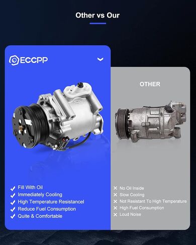 ECCPP A/C Compressor with Clutch 1994-1996 Fit for Buick Commercial Chassis 5.7L CO 20178GLC AC Compressor in Saudi Arabia