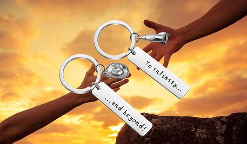 WUSUANED to Infinity and Beyond Keychain Set Gift for Couples Best Friends in Saudi Arabia