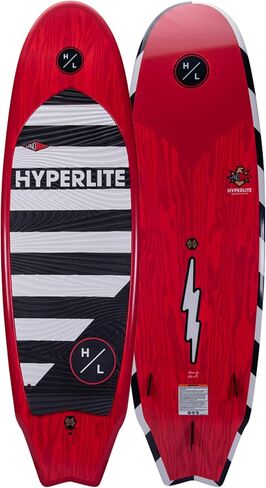 Hyperlite Landlock Wakesurf Board - لوح Wakesurf ذو نمط Longboard المتسامح - مثالي للمبتدئين والراكبين المتوسطين أو لجلسة ركوب الأمواج الأولى - 5 أقدام و9 بوصات in Kuwait