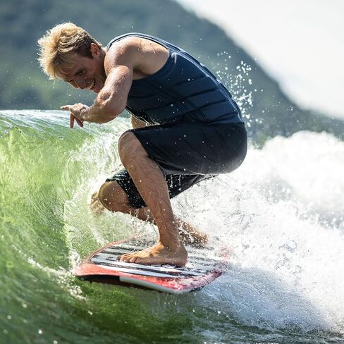 Hyperlite Landlock Wakesurf Board - لوح Wakesurf ذو نمط Longboard المتسامح - مثالي للمبتدئين والراكبين المتوسطين أو لجلسة ركوب الأمواج الأولى - 5 أقدام و9 بوصات in Kuwait