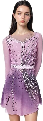 Handmade Ice Figure Skating Dress Women Girls Skate Competition Custumes Performance in Saudi Arabia