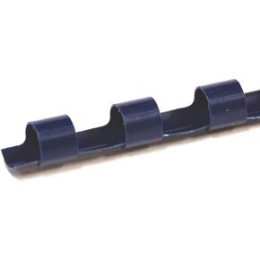 TruBind 8mm (5/16 in.) Comb Binding Spines | 11 in. Length for Letter Size or Smaller Projects | Standard 19-Ring Rectangular Holes | Clear | 40 Sheet Binding Capacity | 100 Pack